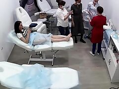 Ukrainian_Cosmetic_salon_1 Sexy European Babe Teases With Tiny Breasts In Private