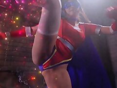 GIGP-52 Smooth Shaven Asian Girl Sensually Rides the Pole with Joyful Movements