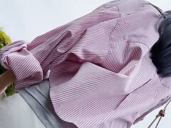 GGK018a Wet Winsome Asian Sweetie Tempts Him After Work Shower