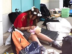 89-166695a44c9fd2d936 Japanese Beauty in Stockings Teases with Toy Then Seducing Sex