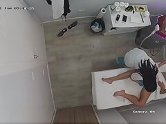 Cosmetic_salon_61 Seductive Redhead Teen Teases Outside Wearing Sultry Red Underwear