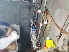 My_cousin_while_taking_a_bath Irresistible Cutie Slams His Dildo into Her Tight Cherries Deeply